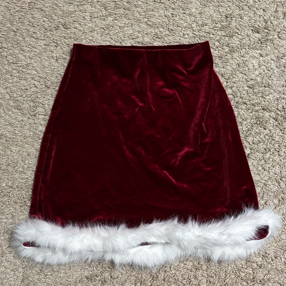 Wallflower Red Mini Skirt with White Trim